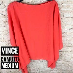 Vince Camuto Chiffon Butterfly Sleeve Poncho Top